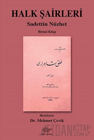 Halk Şairleri 1. Kitap Sadettin Nüzhet