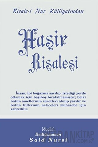 Haşir Risalesi Normal Boy Bediüzzaman Said Nursi