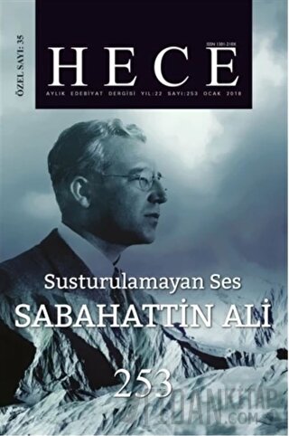 Hece Aylık Edebiyat Dergisi Sabahattin Ali Özel Sayısı Sayı: 35 - 253 