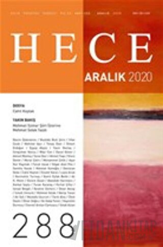 Hece Aylık Edebiyat Dergisi Sayı: 288 Aralık 2020