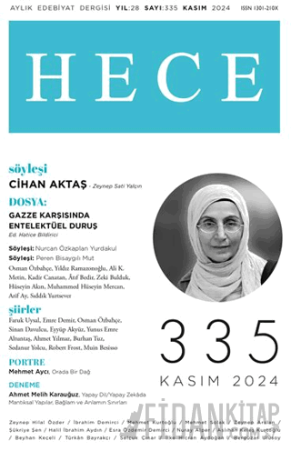 Hece Dergisi - Sayı 335 Kasım 2024