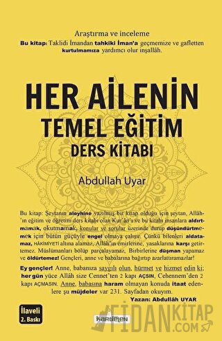 Her Ailenin Temel Eğitim Ders Kitabı Abdullah Uyar