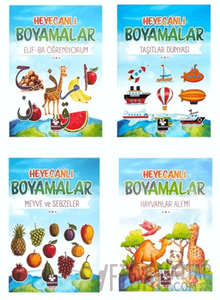 Heyecanlı Boyamalar Seti 4 Kitap Burak Çakmak