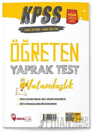 Hoca Kafası KPSS Vatandaşlık Öğreten Yaprak Test Kolektif