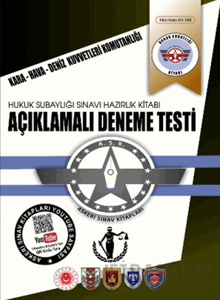 Hukuk Subaylığı Açıklamalı 5 Deneme Testi Kitabı Kolektif