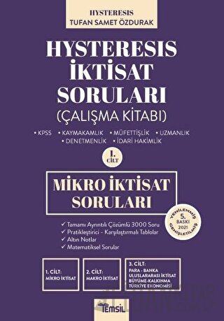 Hysteresis İktisat Soruları Cilt 1 - Mikro İktisat Tufan Samet Özdurak