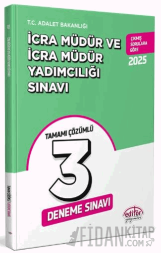 İcra Müdür ve Müdür Yardımcılığı 3 Deneme Tamamı Çözümlü Deneme Sınavı