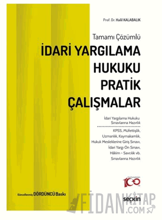 Tamamı Çözümlüİdari Yargılama Hukuku Pratik Çalışmalar İdari Yargılama