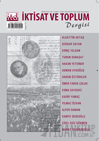 İktisat ve Toplum Dergisi Sayı: 1