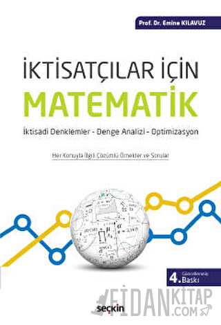 İktisatçılar İçin Matematik İktisadi Denklemler – Denge Analizi – Opti