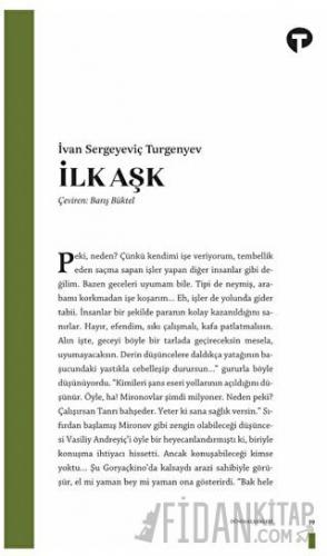 İlk Aşk İvan Sergeyeviç Turgenyev