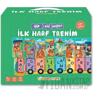 İlk Harf Trenim - Cırt Cırtlı Yapboz ve Kitap Seti Halil İbrahim Öztür