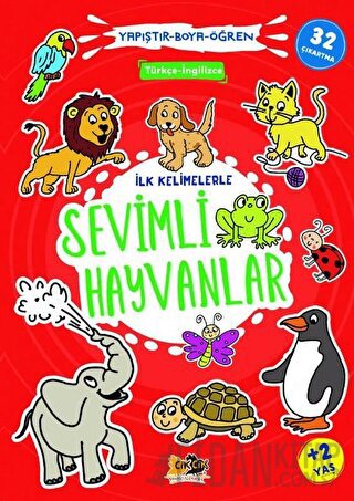 İlk Kelimelerle Sevimli Hayvanlar - Yapıştır-Boya-Öğren Kolektif