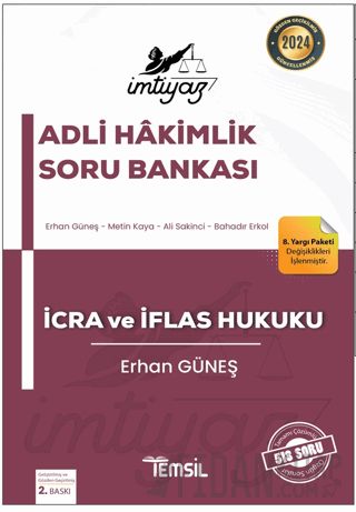 İmtiyaz Adli Hakimlik İcra ve İflas Hukuku Soru Bankası Erhan Güneş