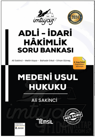 İmtiyaz Adli - İdari Hakimlik Medeni Usul Hukuku Soru Bankası Ali Saki