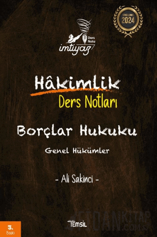 İmtiyaz Borçlar Hukuku Genel Hükümler Hakimlik Ders Notları Ali Sakinc