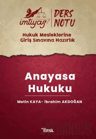 İmtiyaz HMGS Ders Notları Anayasa Hukuku Metin Kaya