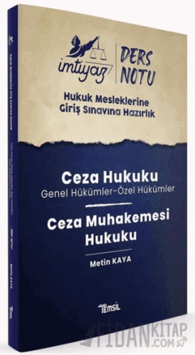 İmtiyaz HMGS Ders Notları Ceza Hukuku & Ceza Muhakemesi Hukuku Metin K