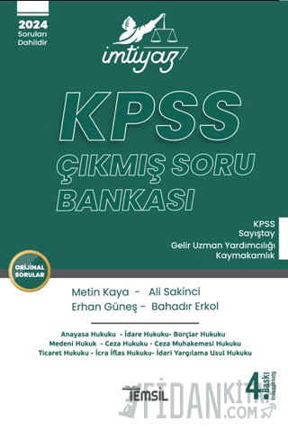 İmtiyaz KPSS Çıkmış Soru Bankası Metin Kaya