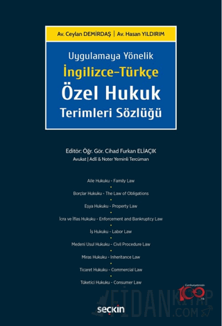 Uygulamaya Yönelikİngilizce–TürkçeÖzel Hukuk Terimleri Sözlüğü Cihad F