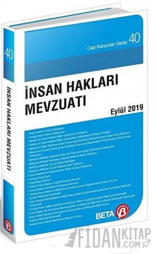 İnsan Hakları Mevzuatı Eylül 2019 Celal Ülgen