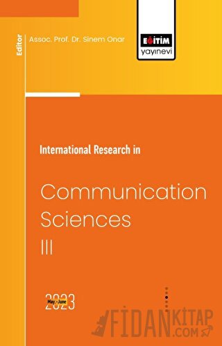 International Research in Communication Sciences III Sinem Onar