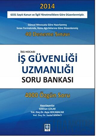 İş Güvenliği Uzmanlığı Soru Bankası Kolektif