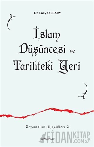 İslam Düşüncesi ve Tarihteki Yeri De Lacy O’Leary