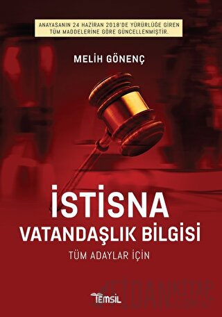 İstisna Vatandaşlık Bilgisi Tüm Adaylar İçin Melih Gönenç