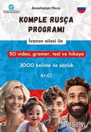 İvanov Ailesi İle Komple Rusça Programı (A1 - C1) 3000 Kelime İle Sözl