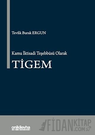 Kamu İktisadi Teşebbüsü Olarak TİGEM Tevfik Burak Ergun