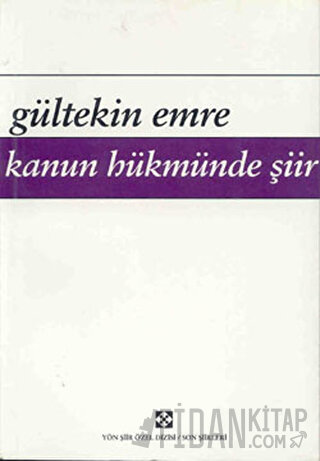 Kanun Hükmünde Şiir Gültekin Emre