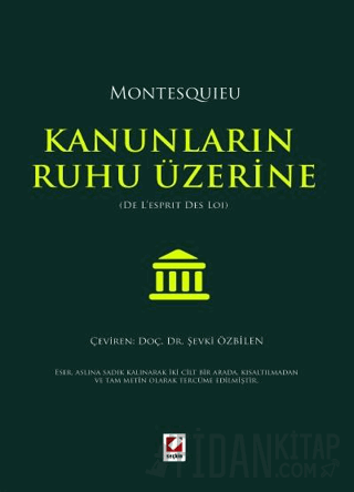 MontesquieuKanunların Ruhu Üzerine &#40;De L&#39;esprit Des Lois&#41; 