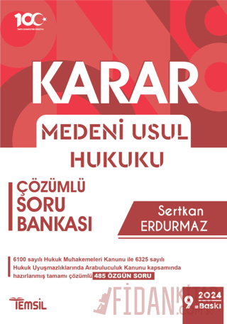 Karar Medeni Usul Hukuku Çözümlü Soru Bankası Sertkan Erdurmaz