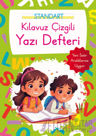 Kılavuz Çizgili Yazı Defteri Büyük Boy - Yeşil Kolektif