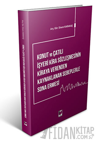 Konut ve Çatılı İşyeri Kira Sözleşmesinin Kiraya Verenden Kaynaklanan 