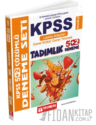 Kpss 5 + 2 Deneme Sınavı Genel Kültür Genel Yetenek Tamamı Çözümlü Ser