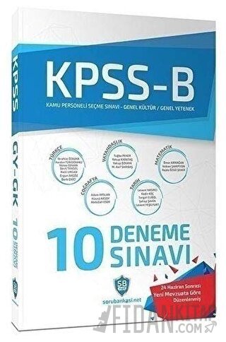 KPSS B 10 Deneme Sınavı Kolektif