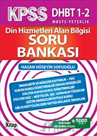 KPSS Din Hizmetleri Alan Bilgisi Soru Bankası Hasan Hüseyin Sofuoğlu