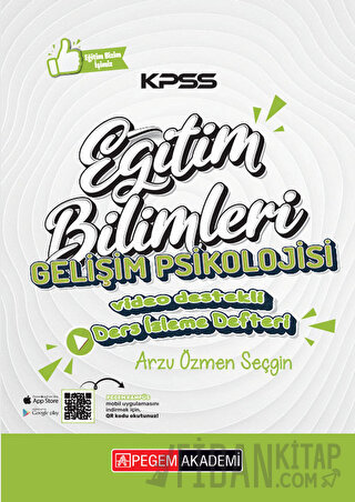 KPSS Eğitim Bilimleri Gelişim Psikolojisi Ders İzleme Defteri Pegem Ak