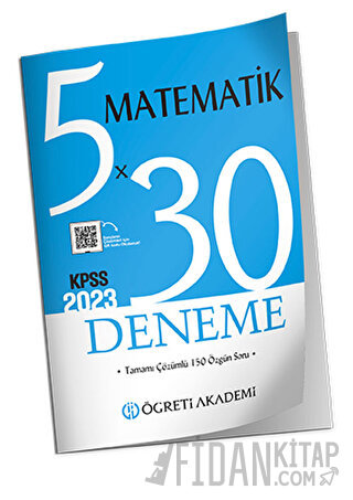 KPSS Genel Yetenek Genel Kültür 5x30 Matematik Deneme Kolektif