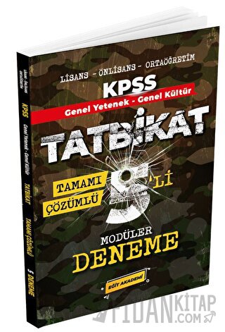 KPSS GYGK Tatbikat Çözümlü 5 Deneme Eğit Akademi Mehmet Eğit