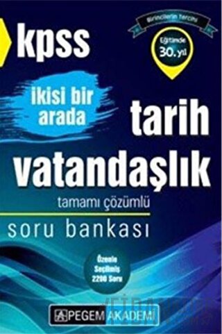 KPSS İkisi Bir Arada Tarih - Vatandaşlık Tamamı Çözümlü Soru Bankası K