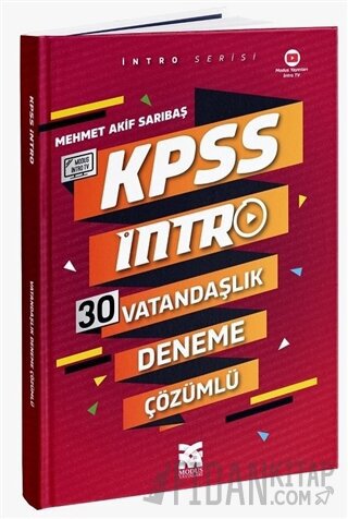 KPSS İntro 30 Vatandaşlık Deneme Çözümlü Mehmet Akif Sarıbaş