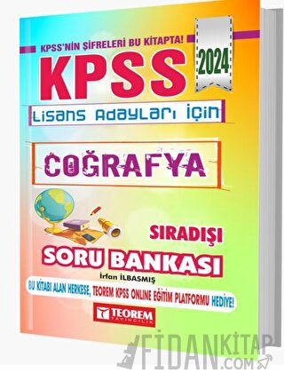 KPSS Lisans Coğrafya Sıradışı Soru Bankası (Ciltli) İrfan İlbasmış