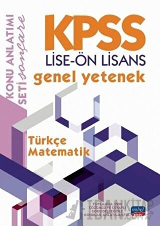 KPSS Lise - Ön Lisans Genel Yetenek Konu Anlatımı / Türkçe - Matematik