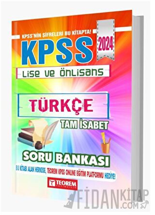 KPSS Lise Ön Lisans Tam İsabet Türkçe Soru Bankası (Ciltli) Kolektif