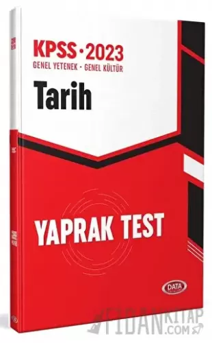 KPSS Tarih Yaprak Test Data Yayınları Kolektif