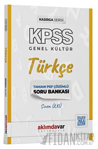 KPSS Türkçe Kasırga Soru Bankası PDF Çözümlü Sinem Ülkü