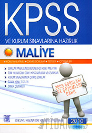 KPSS ve Kurum Sınavlarına Hazırlık Maliye 2010 Kolektif